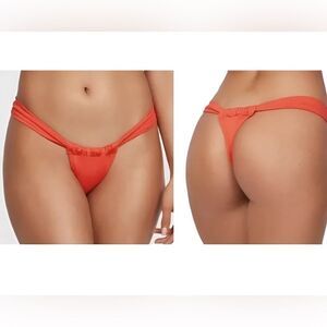 NWT Fredericks of Hollywood Maddalena Thong Swim Bikini Bottom Size XL